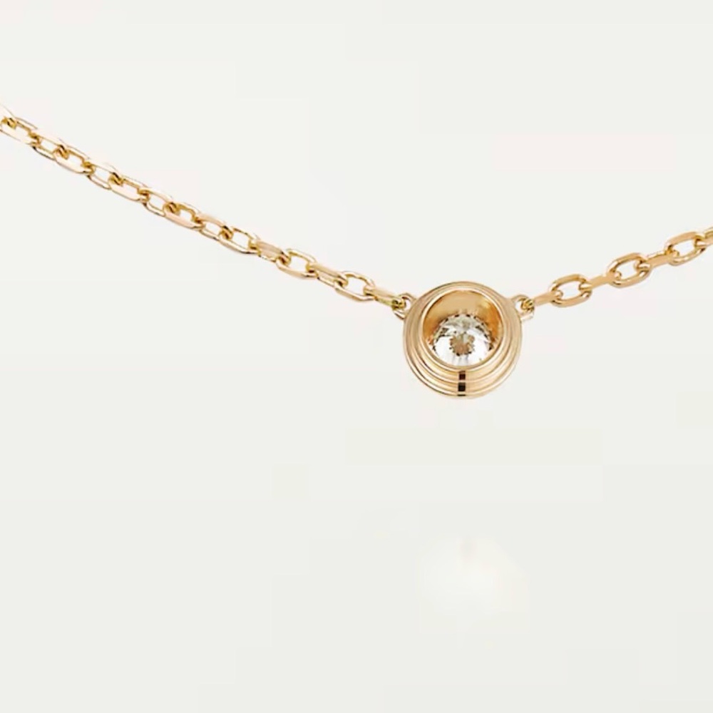 Cartier d'Amour Necklace Small Model (SM) Yellow Gold Diamond - NIB - Picture 9 of 13